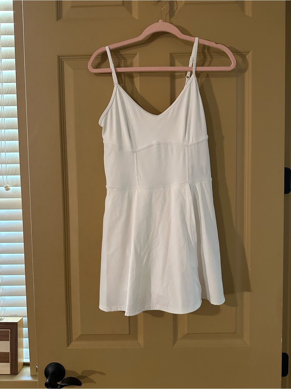 JoyLab White Spaghetti-Strap Mini Dress